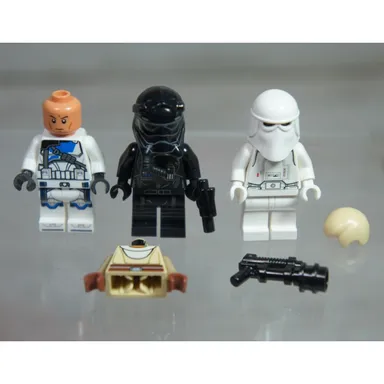 Lot Lego Star Wars Minifigure Parts Lot Imperial Pilot Clone Trooper Snow