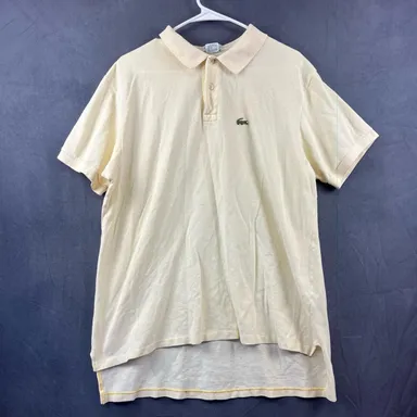 90's Vintage Izod Lacoste Polo Shirt XXL Golf Tennis Preppy Waffle Knit USA Made