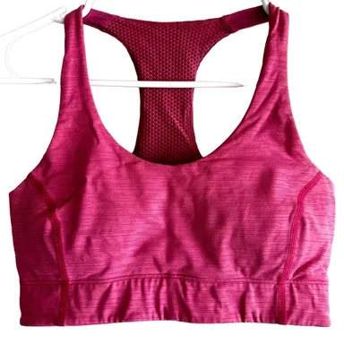 Outdoor Voices Doing Things Bra Sports Bra Paneled Racerback Raspberry Pink XS