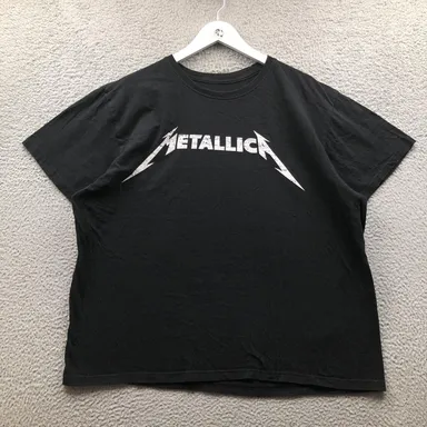 Metallica T-Shirt Men's XXL Short Sleeve Crew Neck Graphic Black