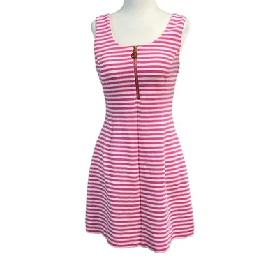 Lilly Pulitzer striped pink mini dress Barbie to the core size small