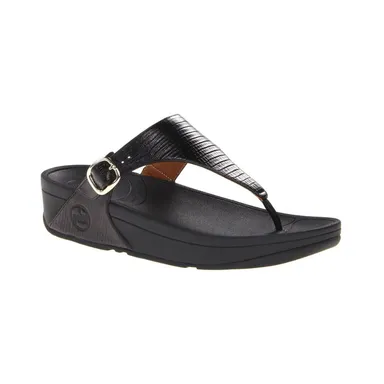 Fitflop The Skinny Thong Sandals Adjustable Slip On Leather Upper 37 6