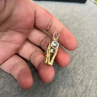 Unique Sterling Silver 925 Yellow Jacket 🐝 Bee 🐝 Wasp pendant