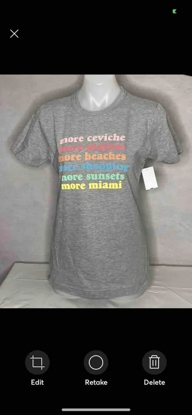 Gray t-shirt size medium new with tags