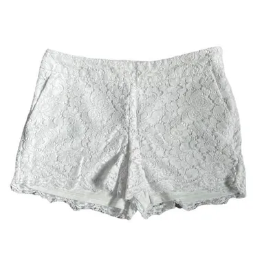 Express White Lace Short Shorts - Size 2