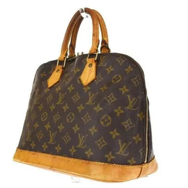Auth Louis Vuitton Alma Satchel Bag #47136L25B