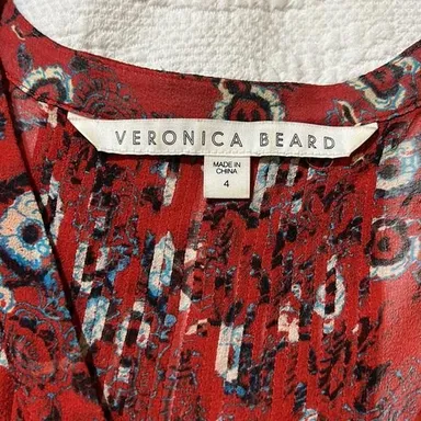 Veronica Beard silk blouse. Sheer. Size 4