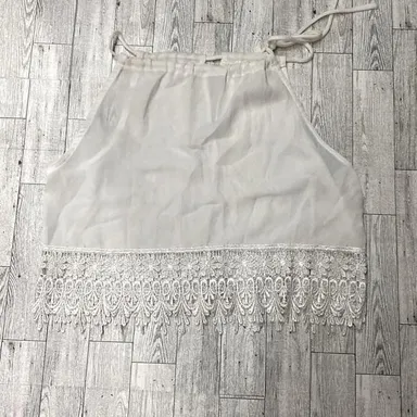 Poetry ❤️ White Lacey Frilled Tank Top