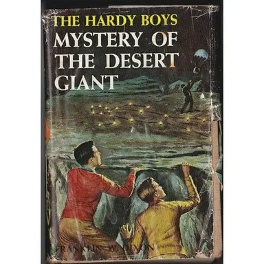 The Hardy Boys Mystery Of The Desert Giant 1st Ed 1st Print HCDJ 1961 Vtg Book