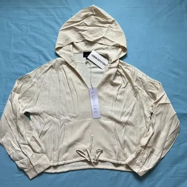 NWT Lumiere x Urban Outfitters Cream Hoodie