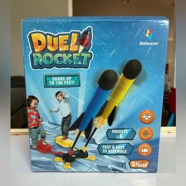 Betheaces Duel Rocket Launcher Toy for Kids