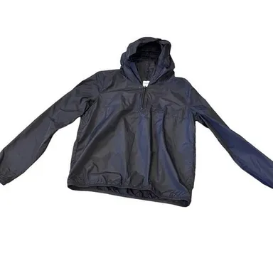 VICTORIAS Secret Pink Black Raincoat Jacket 1/4 Zip XS-Small