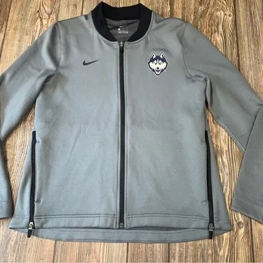 Nike UConn Huskies Medium Jacket Full Zip Grey