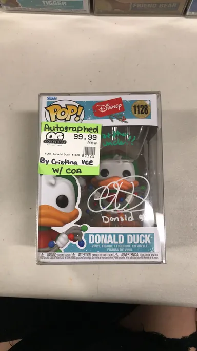 Signed Donald Duck Funko Pop
