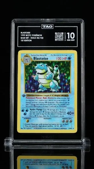 Pokemon Base Set Rare Holo Blastoise [CGC - 8 NM/Mint]