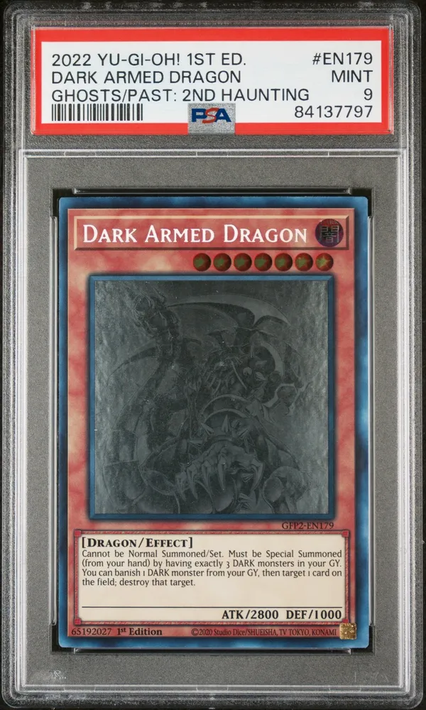 Dark Armed Dragon Ghost Rare 1st Edition GFP2-EN179 2022 Yu-Gi-Oh! PSA 9  MINT  Whatnot: Shop, Sell, Connect