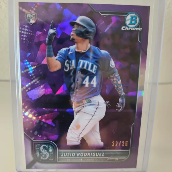 Topps Chrome Sapphire Julio Rodriguez Rc Purple Refractor