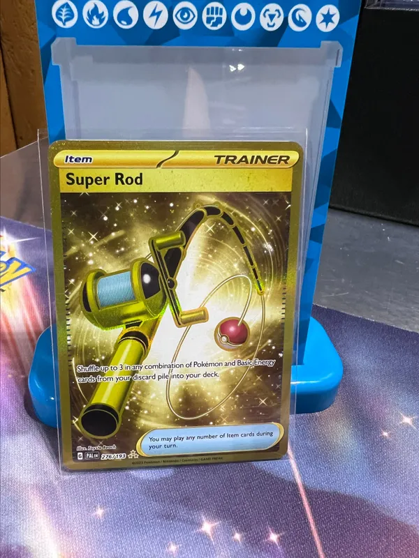 pokemon gapejaw bog gold card Amazon.com: Pokemon - Super Rod 276/193 - Paldea Evolved main image 1
