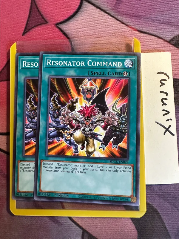 yugioh resonator deck Complete Custom for Yu-Gi-Oh! 5D's All cards will be carefully packed for safe transit 3x Yugioh Dark Resonator SDCK-EN004