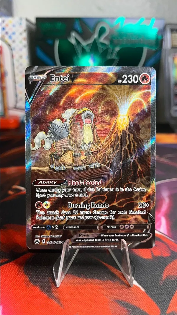 Entei V Crown Zenith: Galarian Gallery GG36/GG70 Holo Ultra Rare Pokmon   Whatnot: Shop, Sell, Connect