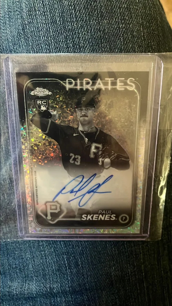 Topps Chrome Update Ra Ps Paul Skenes Autograph Mini Diamond