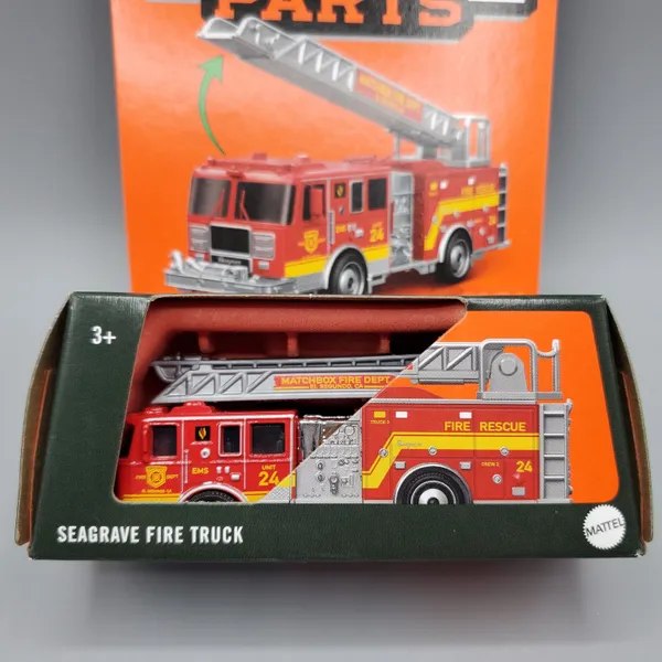 Matchbox Moving Parts Series Red Seagrave Fire Truck · Whatnot