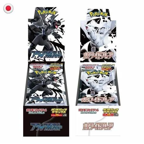 Japanese Pokemon Box Set Pokmon Black Bolt & White Flare Booster Box -  Japanese Set - Factory Sealed With Shrink Wrap (2 Boxes) Japanese Pokmon  Booster Box