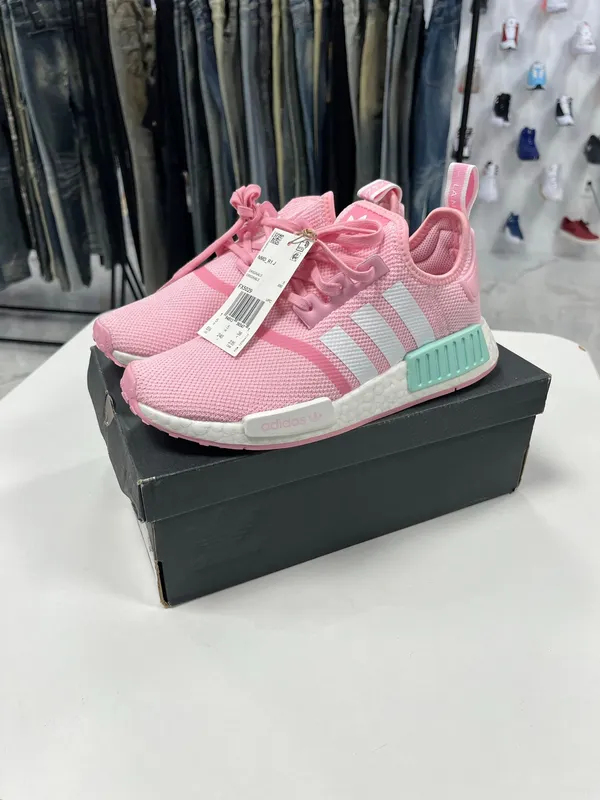 adidas gazelle silver green womens Men's adidas NMD_R1 Shoes Magic Lime GX9536 main image 0