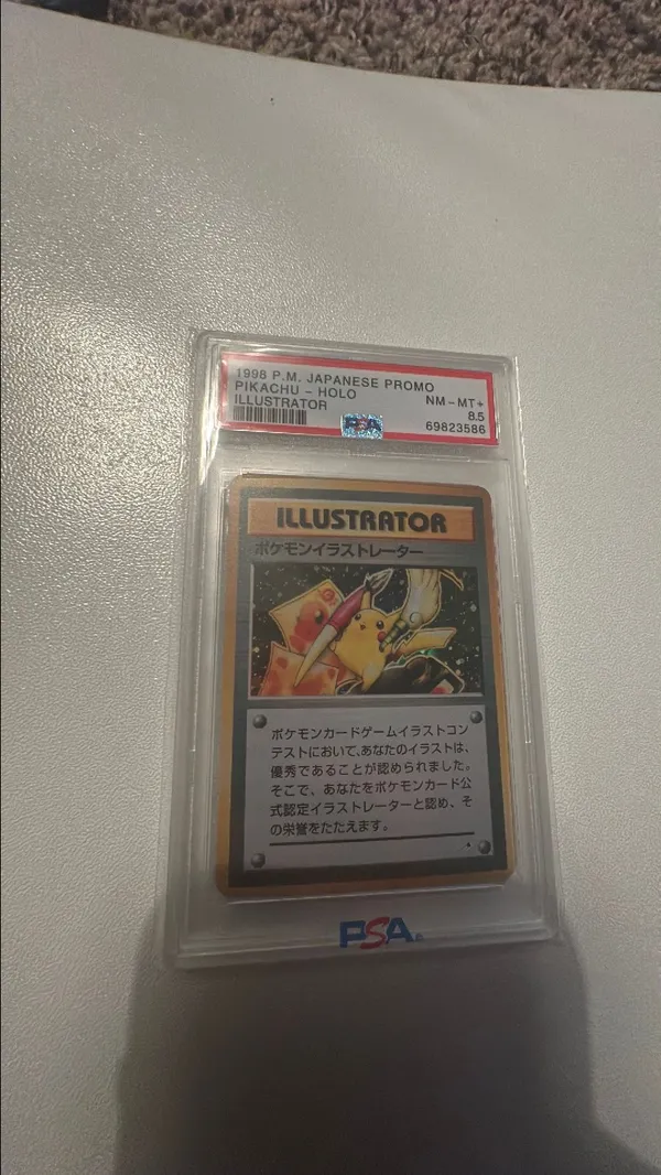1998 Pokemon Japanese Promo Pikachu - Holo Illustrator PSA NM-MT+ 8.5   Whatnot: Shop, Sell, Connect