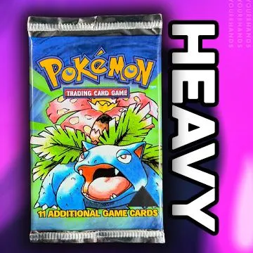 (1) HEAVY BLACK TRIANGLE Base Set Booster Pack (GUARANTEED HOLO)