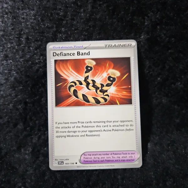 defiance band pokemon card 169/198 - Scarlet & Violet These cards are freshly removed from packs Defiance Vest from "Ancient Roar"