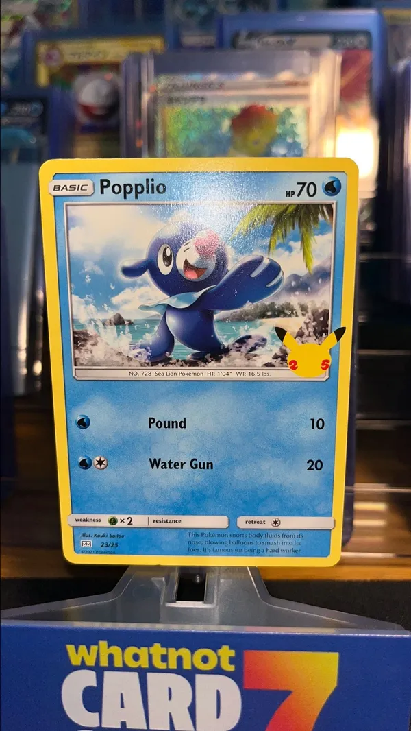 Popplio 23/25 McDonald's Collection 2021 Celebrations 25th Anniversary  Stamp  Whatnot: Shop, Sell, Connect