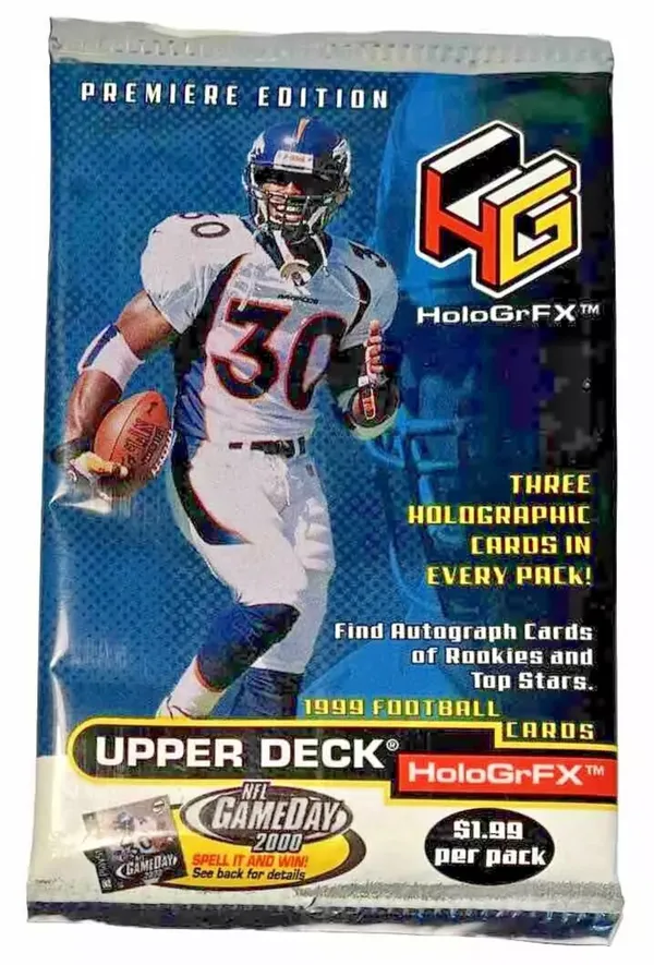 1999 Upper Deck HoloGrFX NFL Football Card Pack, Factory Sealed 3 Holos  included  Whatnot: Shop, Sell, Connect