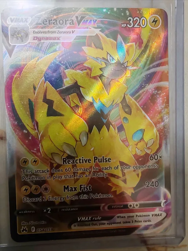 zeraora vmax pokemon card - 054/159 - Crown Zenith You will also get an eye 2022 Pokemon Japanese Sword &