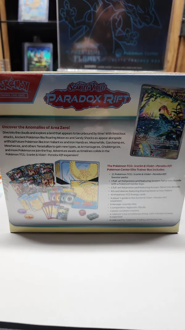 Paradox Rift Pokemon Center Elite Trainer Box  Whatnot: Shop, Sell, Connect