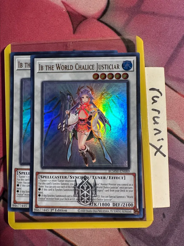 2x Yugioh Ib the World Chalice Justiciar BLTR-EN089 Ultra Rare Battles of  Legend: Terminal Revenge (BLTR)  Whatnot: Shop, Sell, Connect
