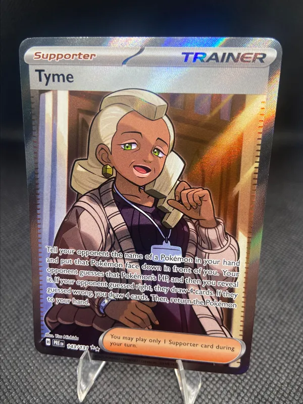 tyme pokemon card Ultra Rare SV: Prismatic Evolutions 143/131 NM Tyme - Prismatic Evolutions -