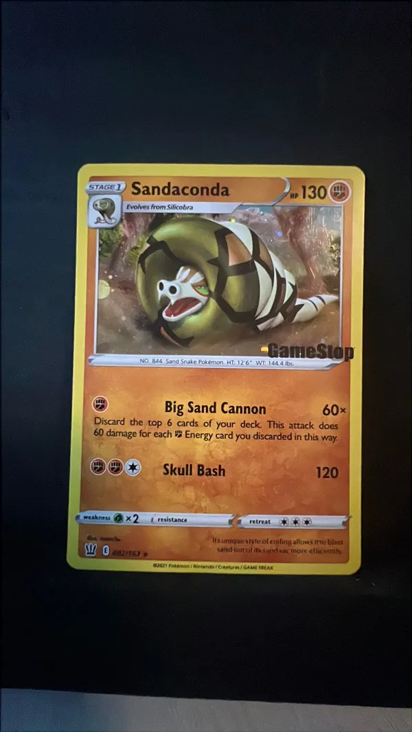 sandaconda pokemon card price Sandaconda V Pokemon Fusion Strike Full Art #252 PSA 10 main image 1