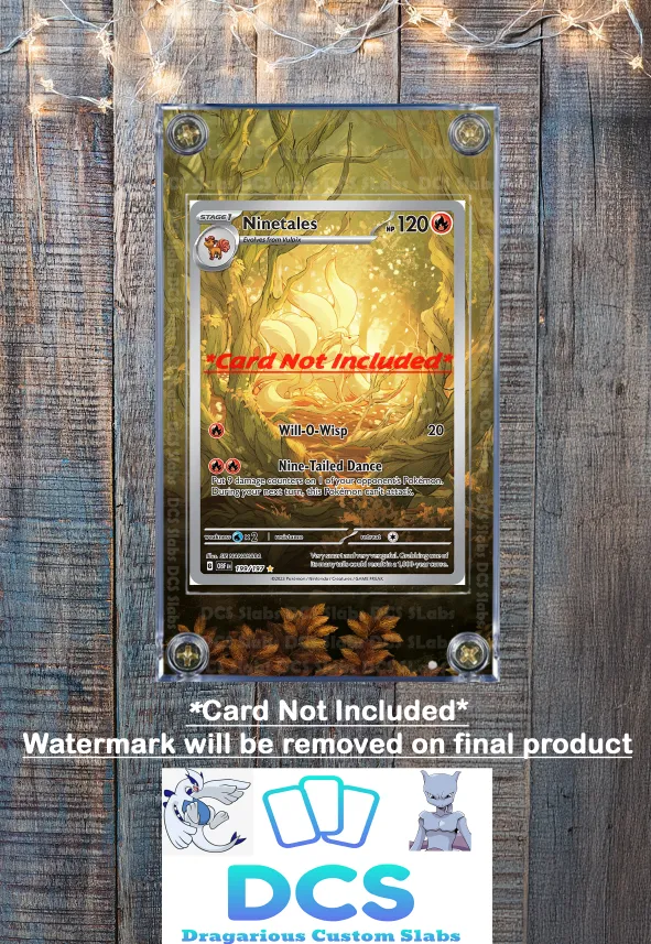 Pokemon Ninetales IR 199/197 Obsidian Flames Custom Display Case Slab   Whatnot: Shop, Sell, Connect