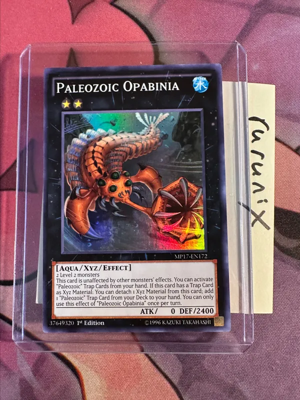 yugioh paleozoic cards Olenoides MP17-EN122 2017 Mega-Tins Special Summon this card as a Normal Monster (Aqua Top 10 Support Cards for