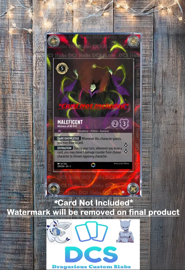 Disney Lorcana Maleficent Mistress of All Evil 209/204 Chapter 3 Custom  Case  Whatnot: Shop, Sell, Connect
