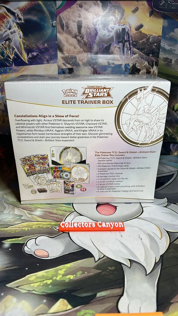 brilliant stars elite booster box Amazon.com: Pokemon TCG: Sword & Shield Brilliant Stars Elite Trainer Box :  Toys & Games