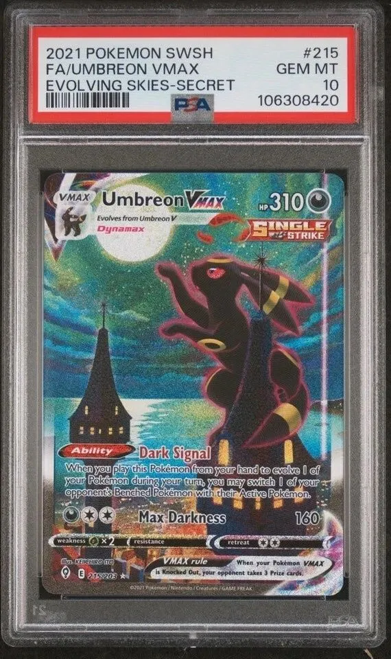 umbreon pokemon card japanese PSA 10 Umbreon ex #093 Terastal Festival SV8a Japanese Pokemon card –  GorillaTCG main image 0