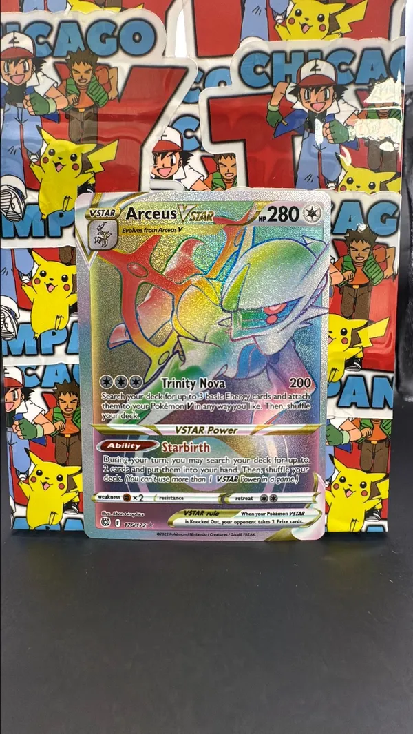 Arceus Vstar 176/172 Rainbow Brilliant Stars Sword & Shield DISCOUNTED  SHIPPING-Please Read Desc.  Whatnot: Shop, Sell, Connect