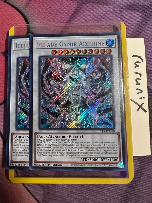 2x Yugioh Icejade Gymir Aegirine BLTR-EN090 Secret Rare Battles of Legend:  Terminal Revenge (BLTR)  Whatnot: Shop, Sell, Connect