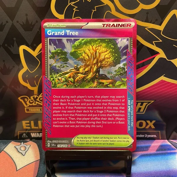 grand tree pokemon card value Amazon.com: Pokemon - Grand Tree /142 Stellar Crown  ACE SPEC