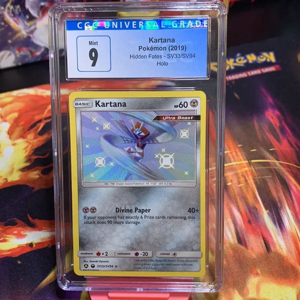 kartana pokemon card GX - 70/111 - Crimson Invasion Metal Ability Slice Off When you play this Pokmon from your hand onto your Bench during your turn Pokemon Sun & Moon Crimson