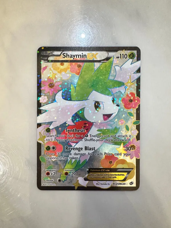 shaymin ex pokemon card value Amazon.com: Pokemon - Shaymin-EX (77/108) - XY Roaring Skies main image 1