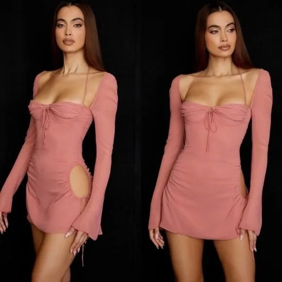 sachin and babi light blue dress House of CB Blush Lex Dress UK S main image 0