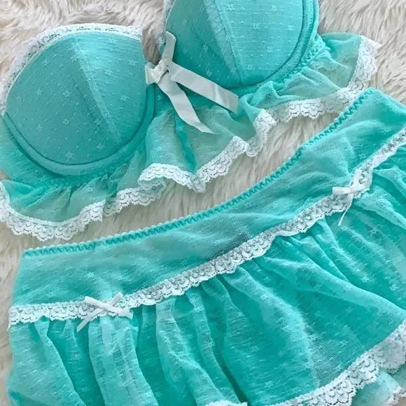 Victoria's Secret Sexy Little Things Ruffle Lingerie Set  Whatnot: Shop,  Sell, Connect